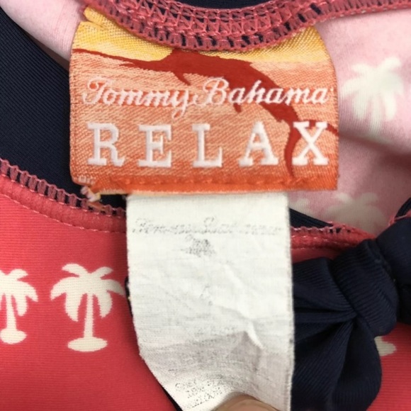 Tommy Bahama Rash Guard Swimsuit Palm Trees - Picture 2 of 5